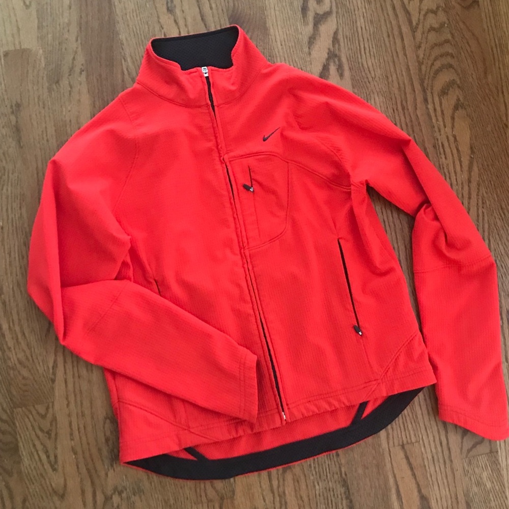 Nike sphere dry bright tomato zip jacket M
